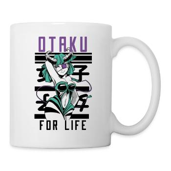 Otaku For Life Anime Kawaii Succube Art - Mug blanc - blanc - Droite