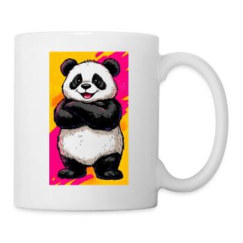 Panda - Tasse - Weiß - Rechts