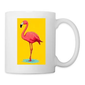 Flamant - Mug blanc - blanc - Droite