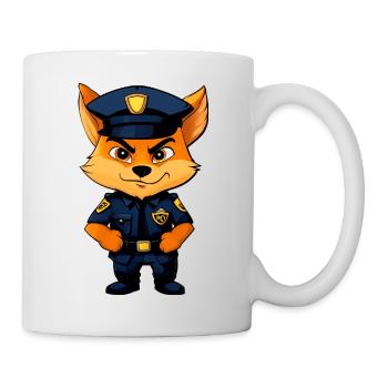 Foxes Policewoman / Police Fox - Mug - white - Right