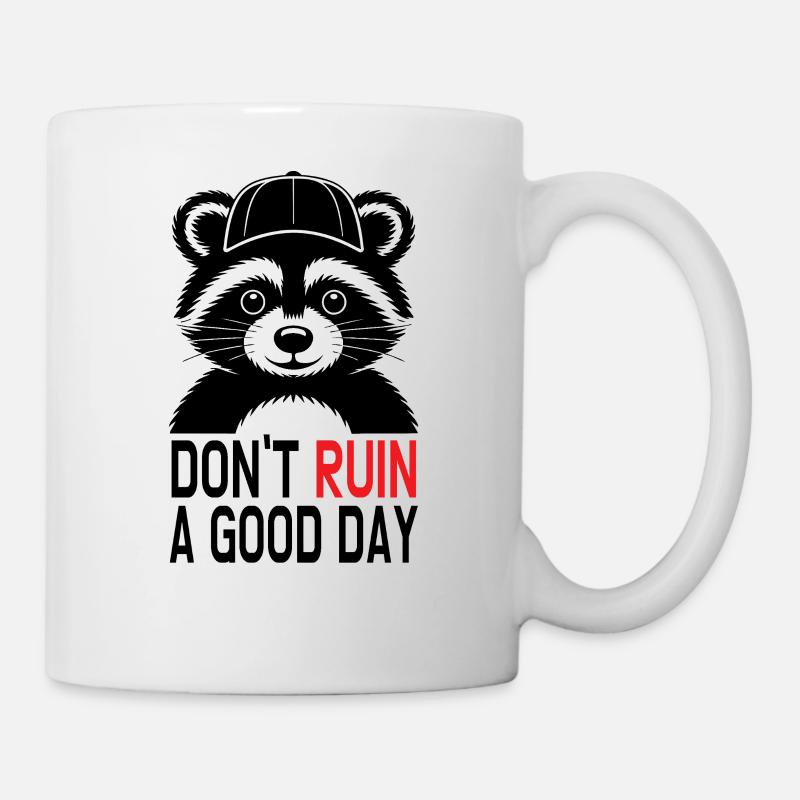Panda Saying Don't Ruin a Good Day - Mug - white