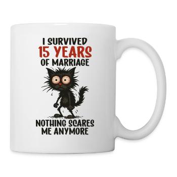 15 Wedding Anniversary Gift Husband Husband Wife - Mug - white - Right