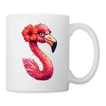 Flamingo Hibiscus Tropical Splendor - Mug - white - Right