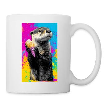 Otter - Tasse - Weiß - Rechts