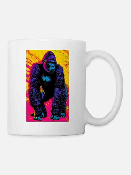 Gorilla - Tasse - Weiß
