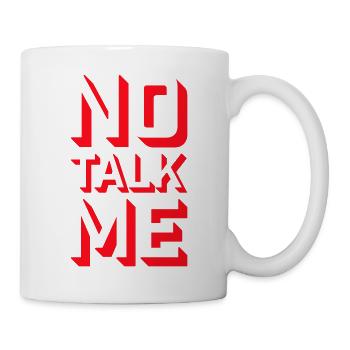 No Talk Me Funny Antisocial Introvert Mood - Mug - white - Right