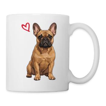 Bouledogue français, Frenchie - Mug blanc - blanc - Droite