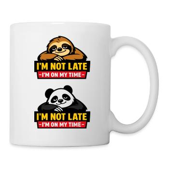 Not too late – Sloth sense of time - Mug - white - Right