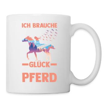 Reiten Pferdeliebhaber Reiterhof Pferde - Tasse - Weiß - Rechts