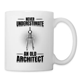 Grand-père architecte - Mug blanc - blanc - Droite