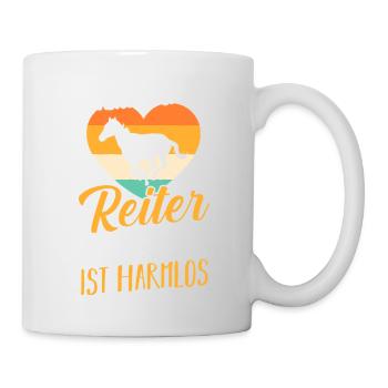 Reiten Pferdeliebhaber Reiterhof Pferde - Tasse - Weiß - Rechts