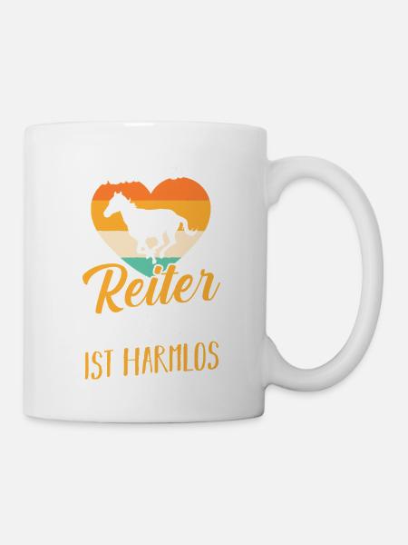 Reiten Pferdeliebhaber Reiterhof Pferde - Tasse - Weiß