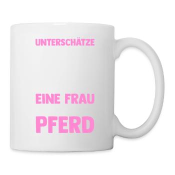 Reiten Pferdeliebhaber Reiterhof Pferde - Tasse - Weiß - Rechts