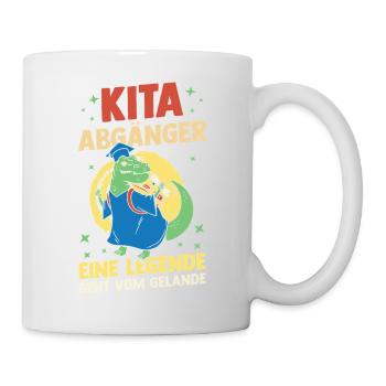 Kita Abgänger Eine Legende Verlässt Das Gelände - Tasse - Weiß - Rechts