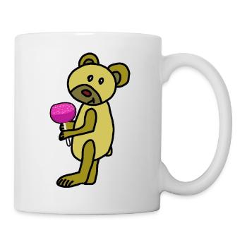 Toutou Ours Sucette Enfants Bébé - Mug blanc - blanc - Droite