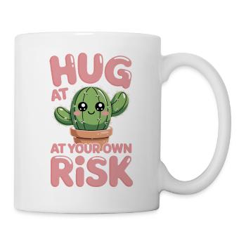 Serre dans tes bras et périls, cactus drôle de dire pour - Mug blanc - blanc - Droite