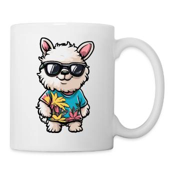 Alpaca Llama Comic Holiday - Mug - white - Right