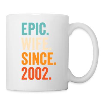 Epische Ehefrau seit 2002 - Tasse - Weiß - Rechts