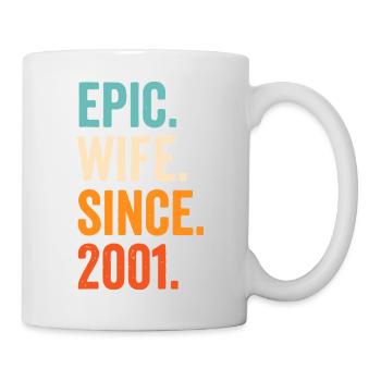 Epische Ehefrau seit 2001 - Tasse - Weiß - Rechts