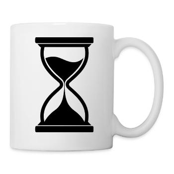 Sanduhr - Tasse - Weiß - Rechts