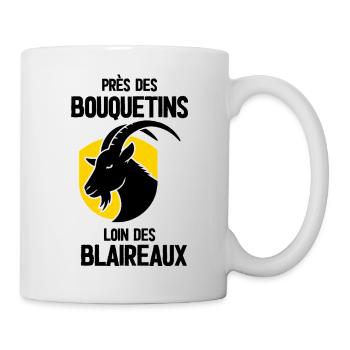 Dragon doré en silhouette - Mug blanc - blanc - Droite