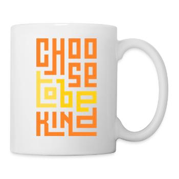 Wähle es, freundlich zu sein - Tasse - Weiß - Rechts