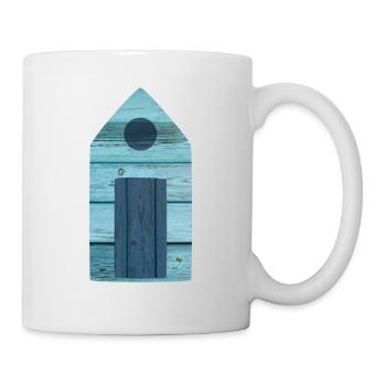 Maison de plage Maison en bois de vacances de mer de la plage de Deco - Mug blanc - blanc - Droite