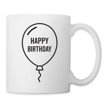 Ballon d’anniversaire – Conception d’anniversaire - Mug blanc - blanc - Droite