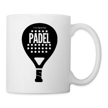 Padel Fokus Dunkles Motiv - Tasse - Weiß - Rechts