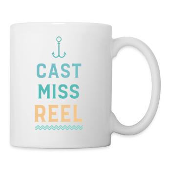 Anchor and Waves Cast Miss Reel - Mug - white - Right