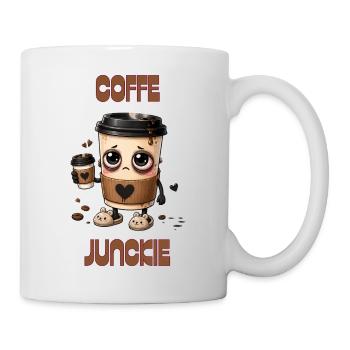 Coffee Junkie Mug Cartoon - Mug - white - Right