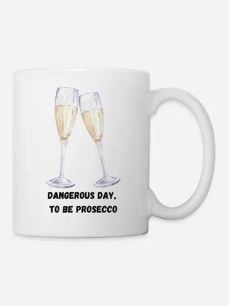 Prosecco Gläser - Tasse - Weiß