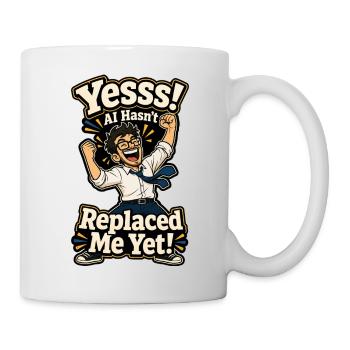 Yesss KI Hat Mich Noch Nicht Ersetzt - Mug blanc - blanc - Droite