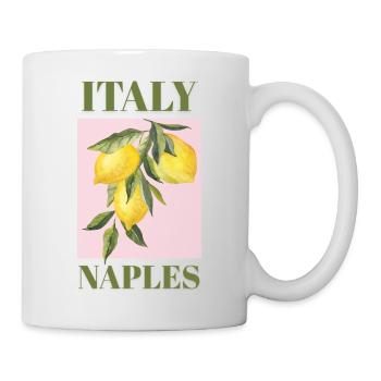 Italien Neapel Urlaub Strand Zitronen Neapel Mode - Tasse - Weiß - Rechts