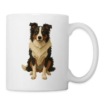 Colley de papier couché - Mug blanc - blanc - Droite