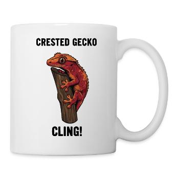 Gecko-Kreta-Kamm-Echsenzweig - Tasse - Weiß - Rechts