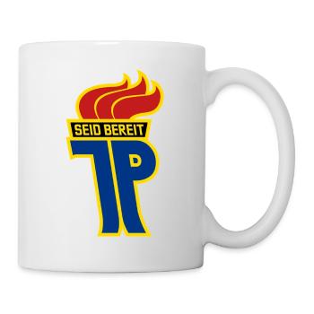 JP - Junge Pioniere Logo - Tasse - Weiß - Rechts