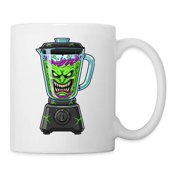 Creepy vegetable blender - Mug - white - Right
