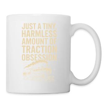 Kleine Traktionssucht | Eisenbahn - Tasse - Weiß - Rechts