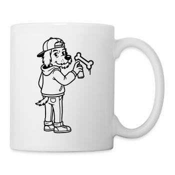 Graffiti d’art urbain - Mug blanc - blanc - Droite