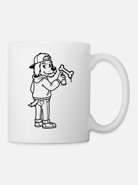 Street Art Graffiti - Tasse - Weiß