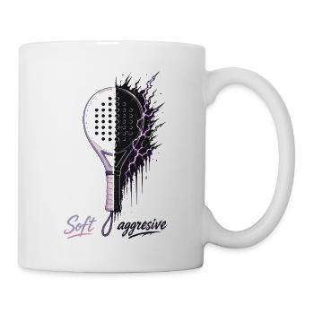 Soft Aggressive Padel Neon - Mug - white - Right