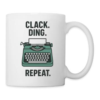 Klack Ding Repeat | Typewriter - Mug - white - Right