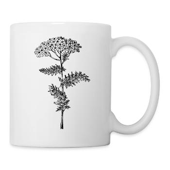 Schafgarbenblume - Tasse - Weiß - Rechts