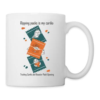 Packs zu rippen ist mein Cardio Cards Booster Pack - Tasse - Weiß - Rechts