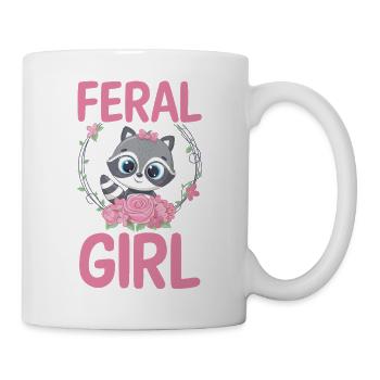 Feral Trash Panda Raccoon - Mug - white - Right