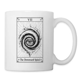 La spirale descendante | Carte de tarot - Mug blanc - blanc - Droite