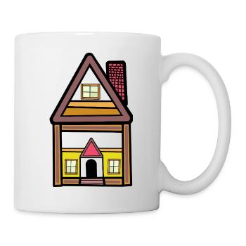 Maison de rêve Maison Maison Logement - Mug blanc - blanc - Droite