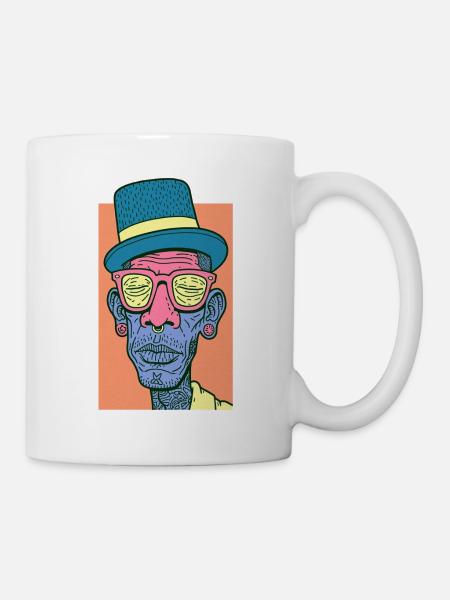 Hip Hop Face #7 - Tasse - Weiß