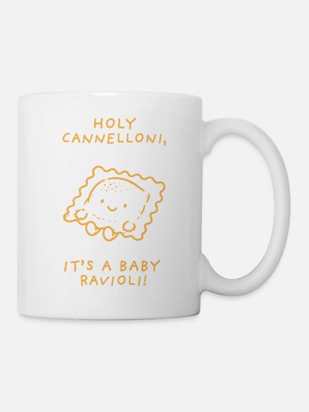 Holy Cannelloni Baby Ravioli - Tasse - Weiß